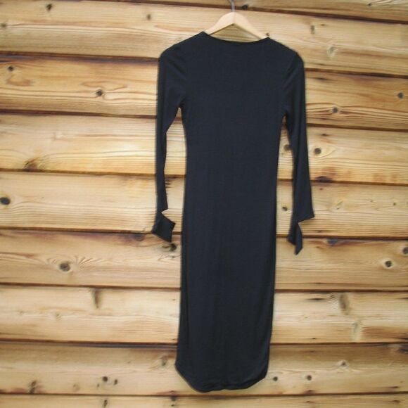 Monrow Black Midi Body Con Dress - Picture 8 of 11